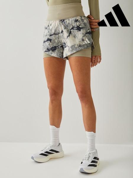 adidas Grey/Black Adi365 Spray Dye 2In1 Shorts (H63591) | £45