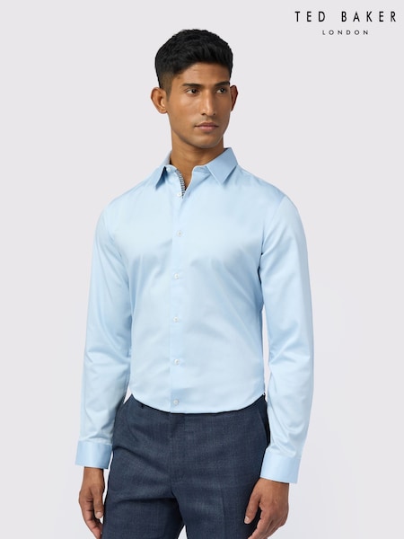 Ted Baker Tailoring Slim Blue Felix Stretch Shirt (H63843) | £69