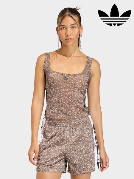 adidas Originals Brown Aop Tank Top (H63893) | £30
