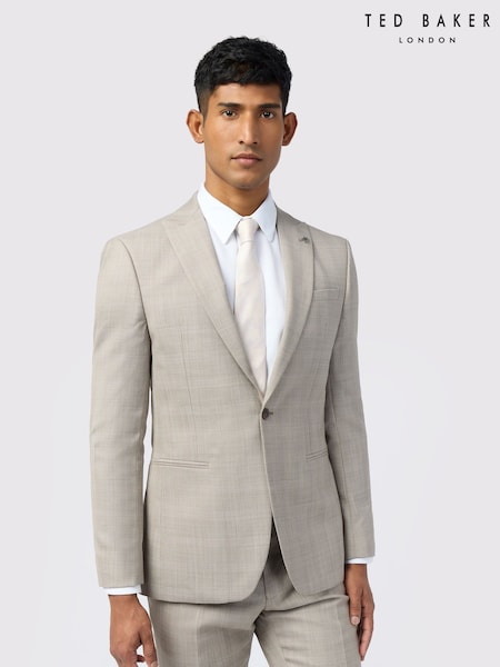 Ted Baker Tailoring Slim Natural Donne Check Jacket (H64012) | £259