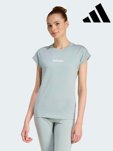 adidas Green Essentials Single Jersey T-Shirt (H64078) | £15