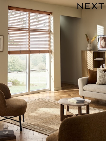 White Venetian Wood Blind (H64125) | £4