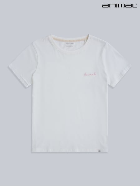 Animal White Womens Marina Logo T-Shirt (H64131) | £29