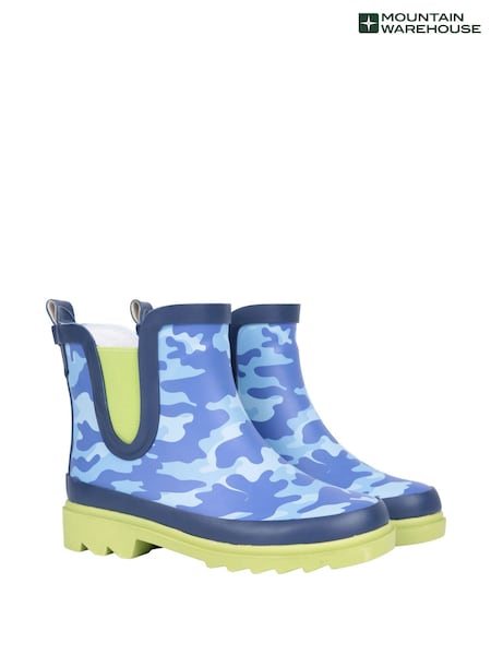 Mountain Warehouse Blue Kids Lolly Rubber Chelsea Wellies (H64212) | £22