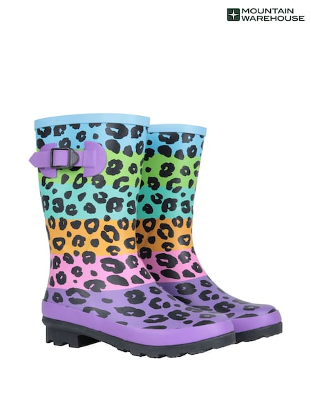 Mountain Warehouse Blue Kids Mid Height Rubber Wellies (H64218) | £25