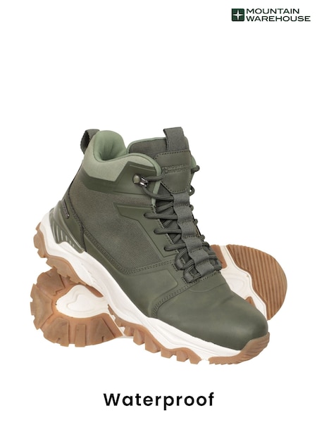 Mountain Warehouse Green Womens Sierra Waterproof Casual Boots (H64225) | £69