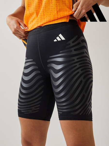 adidas Black adidas adizero Control Running Bike Shorts (H64242) | £110