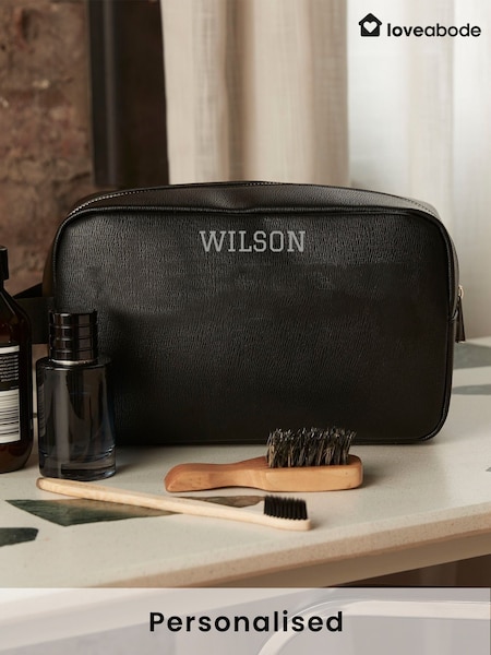 Personalised Executive Wash Bag by Loveabode (H64445) | £26