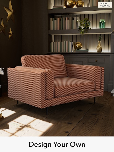 Cut Checkerboard/Rust Orange The Grace By Rockett St George (H64534) | £975