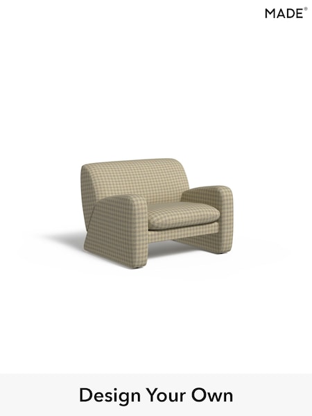 Declan Check/Natural and Black Romana By Made (H64537) | £799