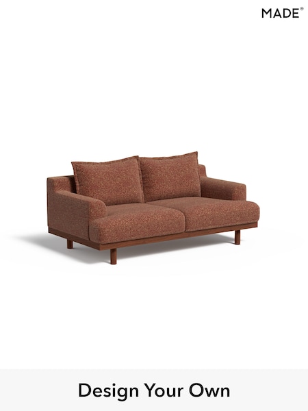 Tonal Boucle/Maroon Red and Light Caramel Turin By Made (H64558) | £1,299