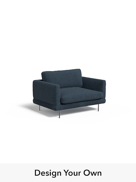Tonal Boucle/Marl Navy Blue Lugani By Made (H64562) | £1,099