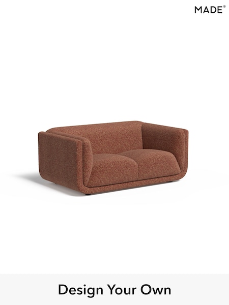 Tonal Boucle/Maroon Red and Light Caramel Jadis By Made (H64568) | £1,350