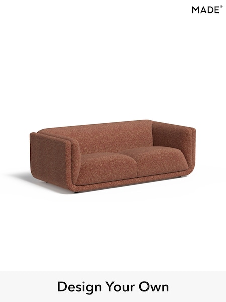 Tonal Boucle/Maroon Red and Light Caramel Jadis By Made (H64568) | £1,450