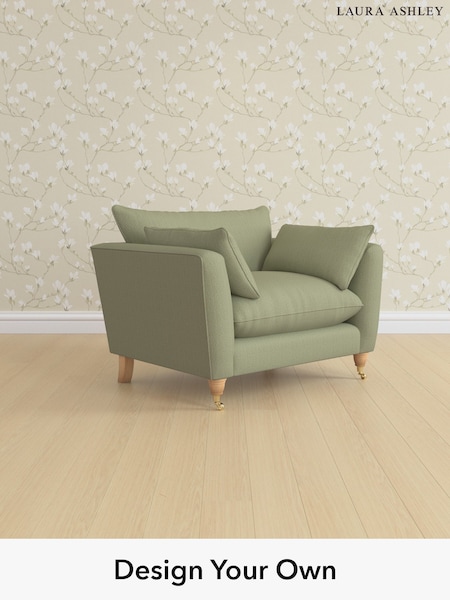 Edwin Herringbone/Hedgerow Green Casterton By Laura Ashley (H64587) | £1,000