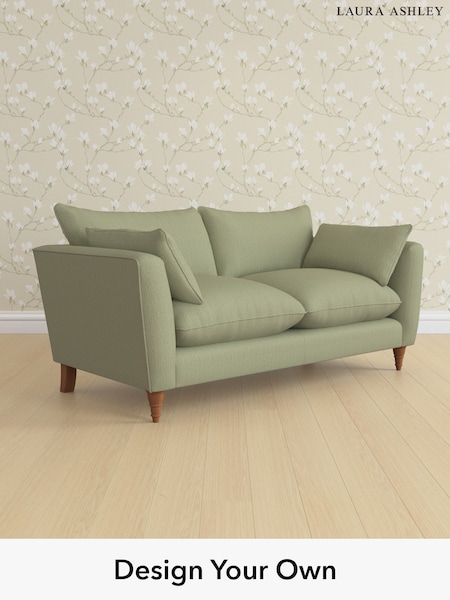 Edwin Herringbone/Hedgerow Green Casterton By Laura Ashley (H64587) | £1,325