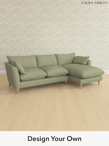 Edwin Herringbone/Hedgerow Green Casterton By Laura Ashley (H64587) | £2,175