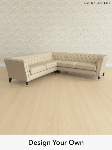Edwin Herringbone/Natural Chatsworth Button Back By Laura Ashley (H64592) | £2,950