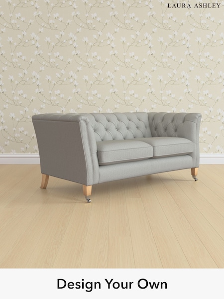 Edwin Herringbone/Pale Steel Grey Chatsworth Button Back By Laura Ashley (H64597) | £1,325
