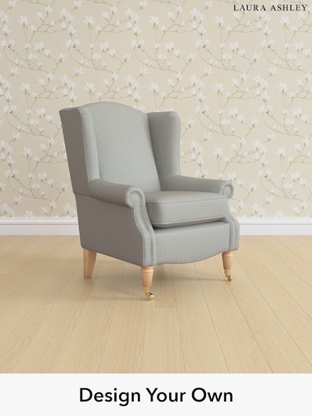 Edwin Herringbone/Pale Steel Grey Enderby By Laura Ashley (H64598) | £850