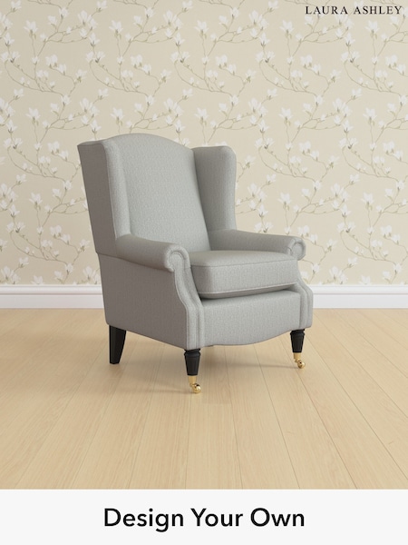 Edwin Herringbone/Pale Steel Grey Enderby By Laura Ashley (H64598) | £850