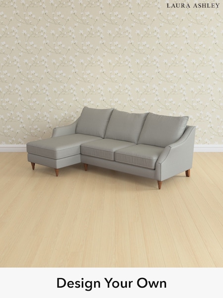 Edwin Herringbone/Pale Steel Grey Beverley By Laura Ashley (H64599) | £2,175