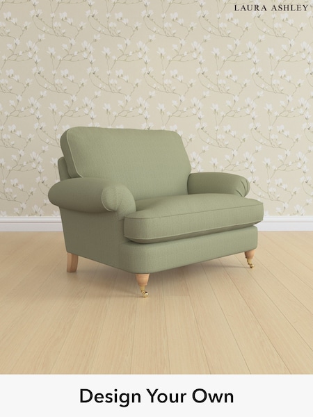 Edwin Herringbone/Hedgerow Green Beaumaris By Laura Ashley (H64602) | £1,050
