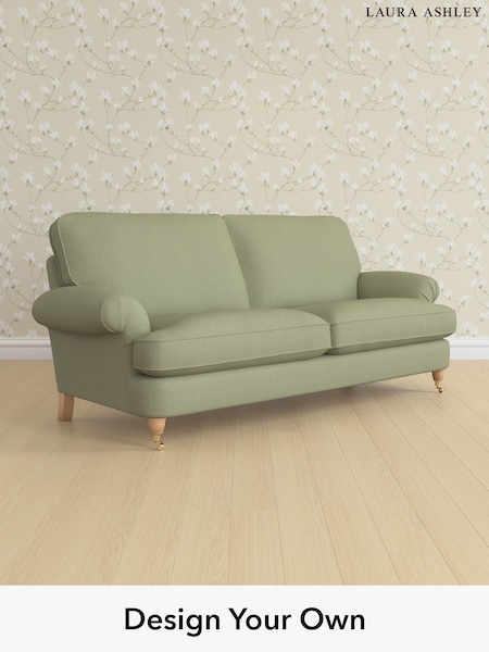Edwin Herringbone/Hedgerow Green Beaumaris By Laura Ashley (H64602) | £1,425