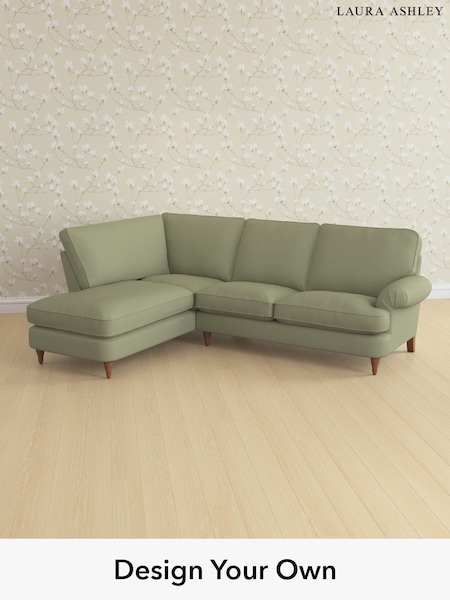 Edwin Herringbone/Hedgerow Green Beaumaris By Laura Ashley (H64602) | £2,350