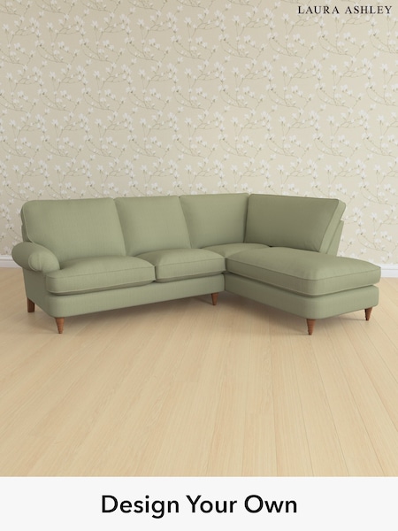 Edwin Herringbone/Hedgerow Green Beaumaris By Laura Ashley (H64602) | £2,350