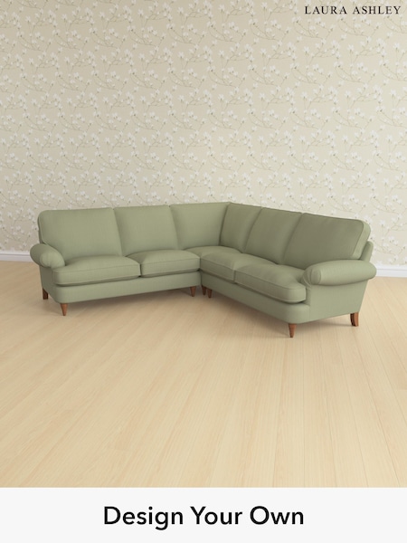 Edwin Herringbone/Hedgerow Green Beaumaris By Laura Ashley (H64602) | £2,800