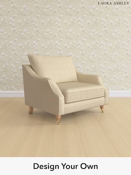 Birchgrove Check/Oatmeal Natural Beverley By Laura Ashley (H64603) | £1,100