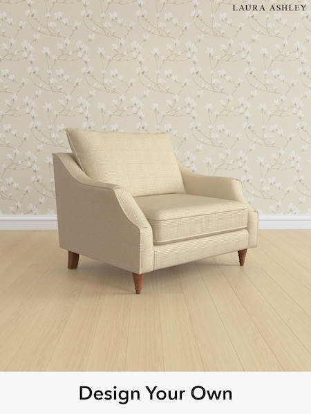 Birchgrove Check/Oatmeal Natural Beverley By Laura Ashley (H64603) | £1,100