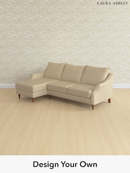 Birchgrove Check/Oatmeal Natural Beverley By Laura Ashley (H64603) | £2,375