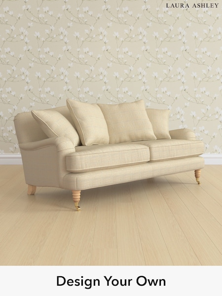 Birchgrove Check/Oatmeal Natural Lynden Scatter Back By Laura Ashley (H64605) | £1,525