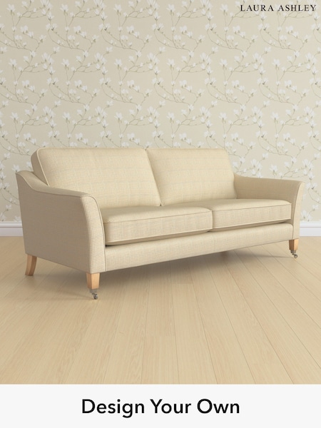 Birchgrove Check/Oatmeal Natural Marford By Laura Ashley (H64607) | £1,525