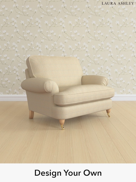 Birchgrove Check/Oatmeal Natural Beaumaris By Laura Ashley (H64608) | £1,150