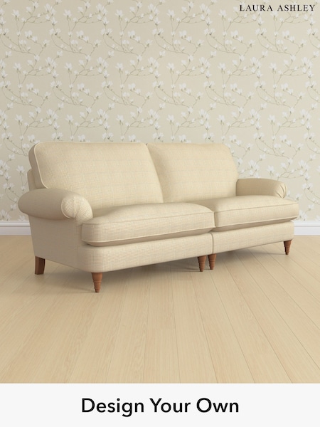 Birchgrove Check/Oatmeal Natural Beaumaris By Laura Ashley (H64608) | £1,675