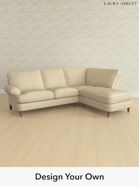 Birchgrove Check/Oatmeal Natural Beaumaris By Laura Ashley (H64608) | £2,550