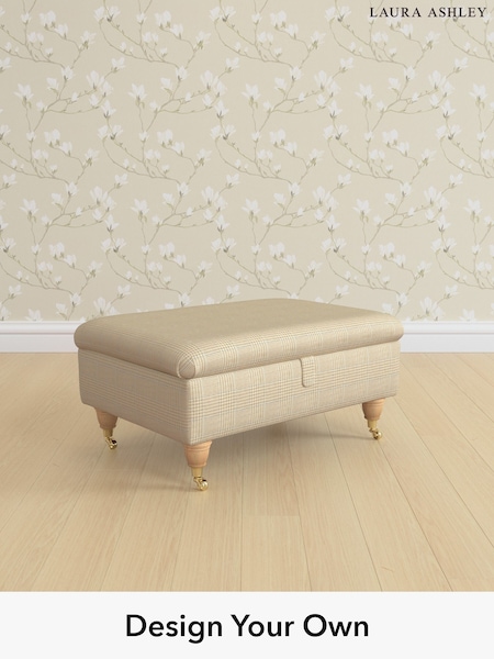 Birchgrove Check/Oatmeal Natural Kingston By Laura Ashley (H64610) | £625