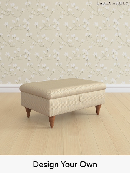 Birchgrove Check/Oatmeal Natural Kingston By Laura Ashley (H64610) | £625