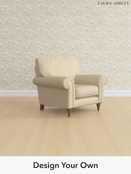 Birchgrove Check/Oatmeal Natural Kingston By Laura Ashley (H64610) | £975