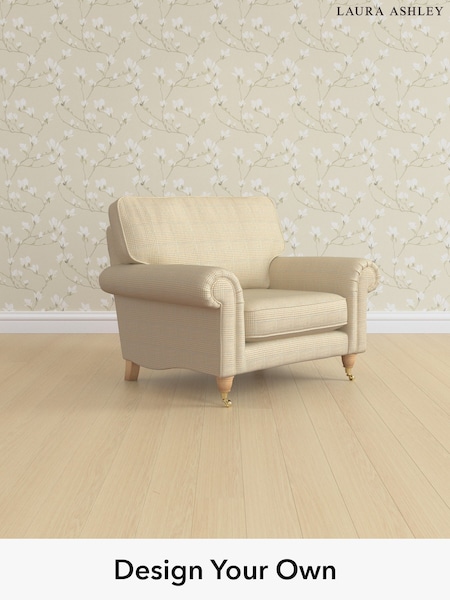 Birchgrove Check/Oatmeal Natural Kingston By Laura Ashley (H64610) | £1,075