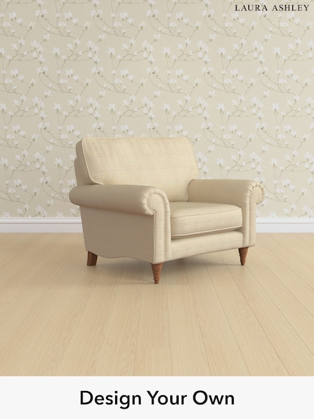 Birchgrove Check/Oatmeal Natural Kingston By Laura Ashley (H64610) | £1,075