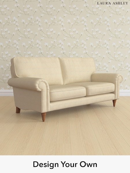 Birchgrove Check/Oatmeal Natural Kingston By Laura Ashley (H64610) | £1,475