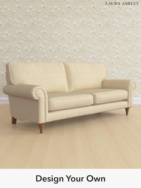 Birchgrove Check/Oatmeal Natural Kingston By Laura Ashley (H64610) | £1,575