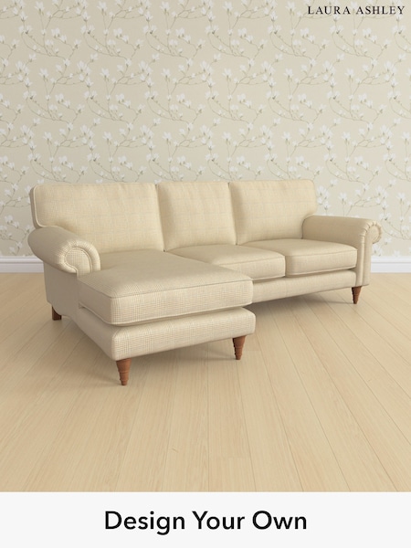 Birchgrove Check/Oatmeal Natural Kingston By Laura Ashley (H64610) | £2,325