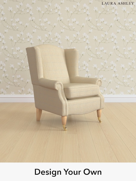 Birchgrove Check/Oatmeal Natural Enderby By Laura Ashley (H64611) | £950