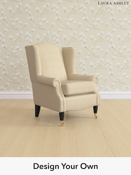 Birchgrove Check/Oatmeal Natural Enderby By Laura Ashley (H64611) | £950