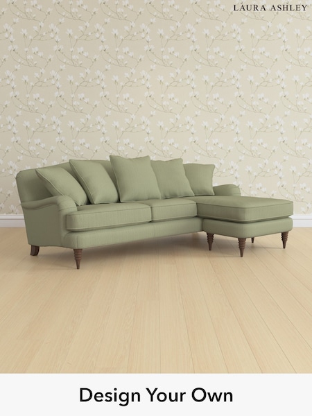 Edwin Herringbone/Hedgerow Green Lynden Scatter Back By Laura Ashley (H64612) | £2,425